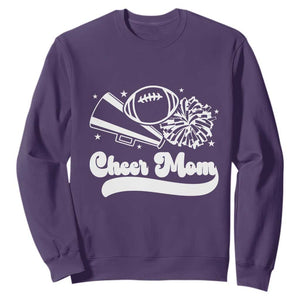 Cheer Mom Football Game Day Sweatshirt Cheerleader Team Spirit Gift TS12 Purple Print Your Wear