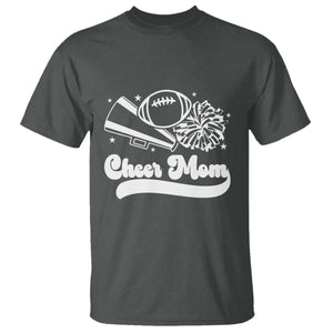 Cheer Mom Football Game Day T Shirt Cheerleader Team Spirit Gift TS12 Dark Heather Print Your Wear
