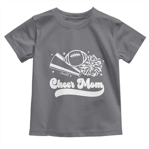 Cheer Mom Football Game Day Toddler T Shirt Cheerleader Team Spirit Gift TS12 Charcoal Print Your Wear
