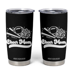 Cheer Mom Football Game Day Tumbler Cup Cheerleader Team Spirit Gift TS12 Black Print Your Wear