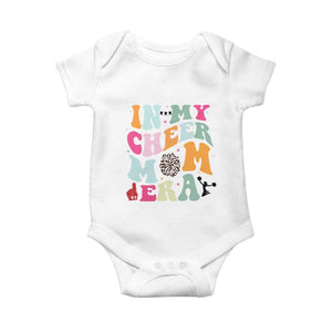In My Cheer Mom Era Baby Onesie Cheerleading Gift TS12 White Print Your Wear