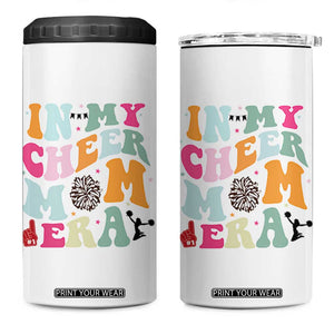 In My Cheer Mom Era 4 in 1 Can Cooler Tumbler Cheerleading Gift TS12 One Size: 16 oz White Print Your Wear
