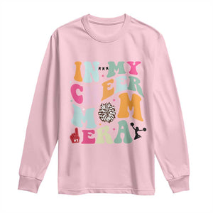 In My Cheer Mom Era Long Sleeve Shirt Cheerleading Gift TS12 Light Pink Print Your Wear