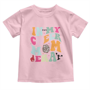 In My Cheer Mom Era Toddler T Shirt Cheerleading Gift TS12 Light Pink Print Your Wear