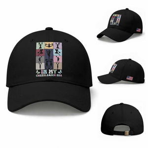 In My Cheer Mom Era Baseball Cap Cheerleader Squad Fan Gift TS12 Baseball Cap Universal Fit Black Print Your Wear
