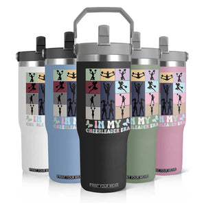 In My Cheer Mom Era Flip Straw Tumbler Cheerleader Squad Fan Gift TS12 Print Your Wear