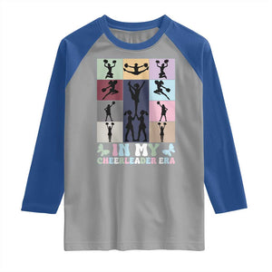 In My Cheer Mom Era Raglan Shirt Cheerleader Squad Fan Gift TS12 Sport Gray Royal Print Your Wear