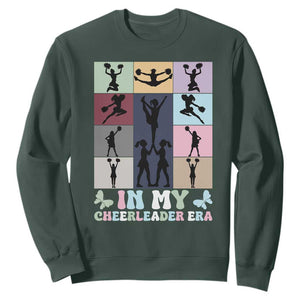 In My Cheer Mom Era Sweatshirt Cheerleader Squad Fan Gift TS12 Dark Forest Green Print Your Wear