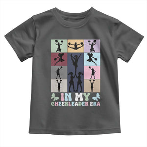 In My Cheer Mom Era Toddler T Shirt Cheerleader Squad Fan Gift TS12 Dark Heather Print Your Wear