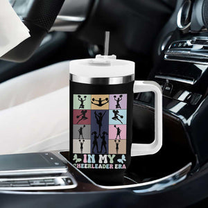 In My Cheer Mom Era Tumbler With Handle Cheerleader Squad Fan Gift TS12 Print Your Wear