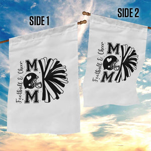 Proud Football And Cheer Mom Quote Garden Flag Gift For Sports Season TS12 Print Your Wear