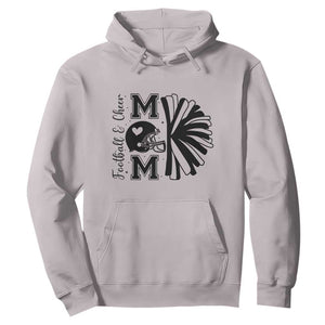 Proud Football And Cheer Mom Quote Hoodie Gift For Sports Season TS12 Ice Gray Print Your Wear