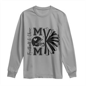 Proud Football And Cheer Mom Quote Long Sleeve Shirt Gift For Sports Season TS12 Sport Gray Print Your Wear