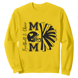 Proud Football And Cheer Mom Quote Sweatshirt Gift For Sports Season TS12 Daisy Print Your Wear