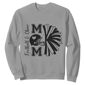 Proud Football And Cheer Mom Quote Sweatshirt Gift For Sports Season TS12 Sport Gray Print Your Wear