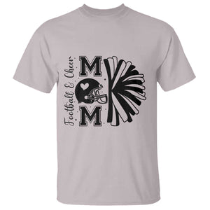 Proud Football And Cheer Mom Quote T Shirt Gift For Sports Season TS12 Ice Gray Print Your Wear