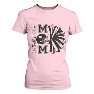 Proud Football And Cheer Mom Quote T Shirt For Women Gift For Sports Season TS12 Light Pink Print Your Wear