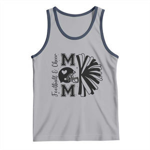 Proud Football And Cheer Mom Quote Tank Top Gift For Sports Season TS12 Athletic Heather Navy Print Your Wear