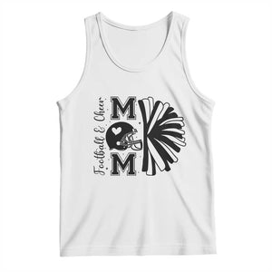 Proud Football And Cheer Mom Quote Tank Top Gift For Sports Season TS12 White Print Your Wear