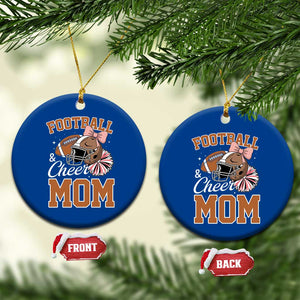 Funny Football And Cheer Mom Quote Ceramic Ornament Sports Season Gift TS12 1pc Blue Print Your Wear