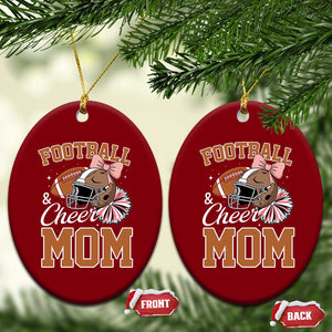 Funny Football And Cheer Mom Quote Ceramic Ornament Sports Season Gift TS12 Print Your Wear