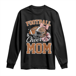 Funny Football And Cheer Mom Quote Long Sleeve Shirt Sports Season Gift TS12 Black Print Your Wear