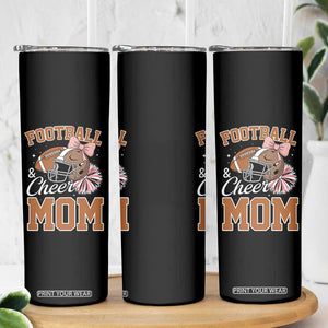 Funny Football And Cheer Mom Quote Skinny Tumbler Sports Season Gift TS12 Print Your Wear