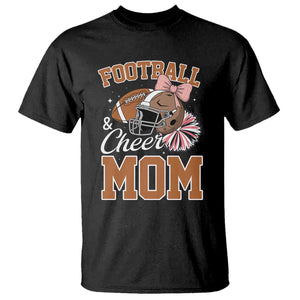 Funny Football And Cheer Mom Quote T Shirt Sports Season Gift TS12 Black Print Your Wear