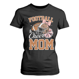 Funny Football And Cheer Mom Quote T Shirt For Women Sports Season Gift TS12 Black Print Your Wear