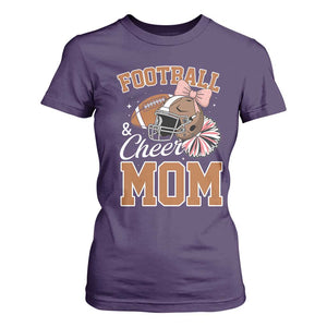 Funny Football And Cheer Mom Quote T Shirt For Women Sports Season Gift TS12 Purple Print Your Wear