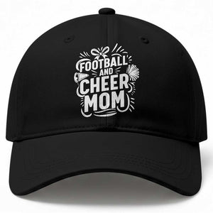 Football And Cheer Mom Quote Baseball Cap Team Supporter Gift Idea TS12 Print Your Wear