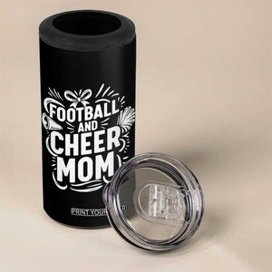 Football And Cheer Mom Quote 4 in 1 Can Cooler Tumbler Team Supporter Gift Idea TS12 Print Your Wear