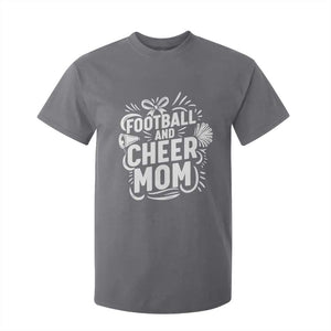 Football And Cheer Mom Quote T Shirt For Kid Team Supporter Gift Idea TS12 Charcoal Print Your Wear