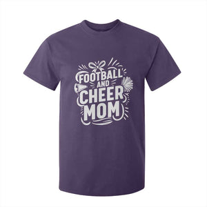 Football And Cheer Mom Quote T Shirt For Kid Team Supporter Gift Idea TS12 Purple Print Your Wear