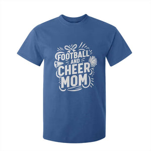 Football And Cheer Mom Quote T Shirt For Kid Team Supporter Gift Idea TS12 Royal Blue Print Your Wear