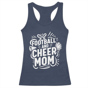 Football And Cheer Mom Quote Racerback Tank Top Team Supporter Gift Idea - Print Your Wear