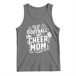 Football And Cheer Mom Quote Tank Top Team Supporter Gift Idea TS12 Black Heather Print Your Wear