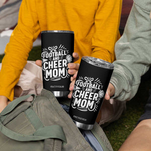 Football And Cheer Mom Quote Tumbler Cup Team Supporter Gift Idea TS12 Print Your Wear