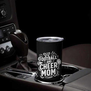 Football And Cheer Mom Quote Tumbler Cup Team Supporter Gift Idea TS12 Print Your Wear