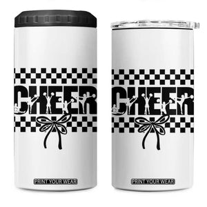 Proud Cheerleading 4 in 1 Can Cooler Tumbler Gift For Sports Season Supporters TS12 One Size: 16 oz White Print Your Wear
