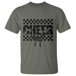 Proud Cheerleading T Shirt Gift For Sports Season Supporters TS12 Military Green Print Your Wear