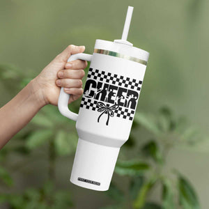 Proud Cheerleading Tumbler With Handle Gift For Sports Season Supporters TS12 Print Your Wear