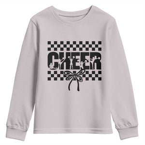 Proud Cheerleading Youth Sweatshirt Gift For Sports Season Supporters TS12 Ice Gray Print Your Wear