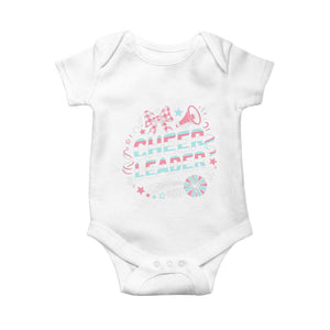Proud Cheerleader Team Baby Onesie Gift For Women Sports Fans TS12 White Print Your Wear