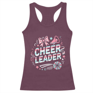 Proud Cheerleader Team Racerback Tank Top Gift For Women Sports Fans TS12 Maroon Print Your Wear