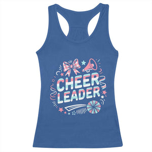 Proud Cheerleader Team Racerback Tank Top Gift For Women Sports Fans TS12 Royal Blue Print Your Wear
