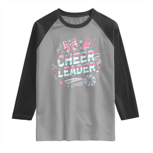 Proud Cheerleader Team Raglan Shirt Gift For Women Sports Fans TS12 Sport Gray Black Print Your Wear