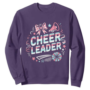 Proud Cheerleader Team Sweatshirt Gift For Women Sports Fans TS12 Purple Print Your Wear