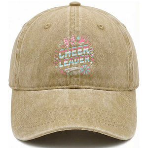 Proud Cheerleader Team Washed Cotton Baseball Cap Gift For Women Sports Fans TS12 Print Your Wear