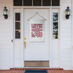 Little And Loud Quote Garden Flag Cheerleader Girl Sports Gift TS12 Print Your Wear